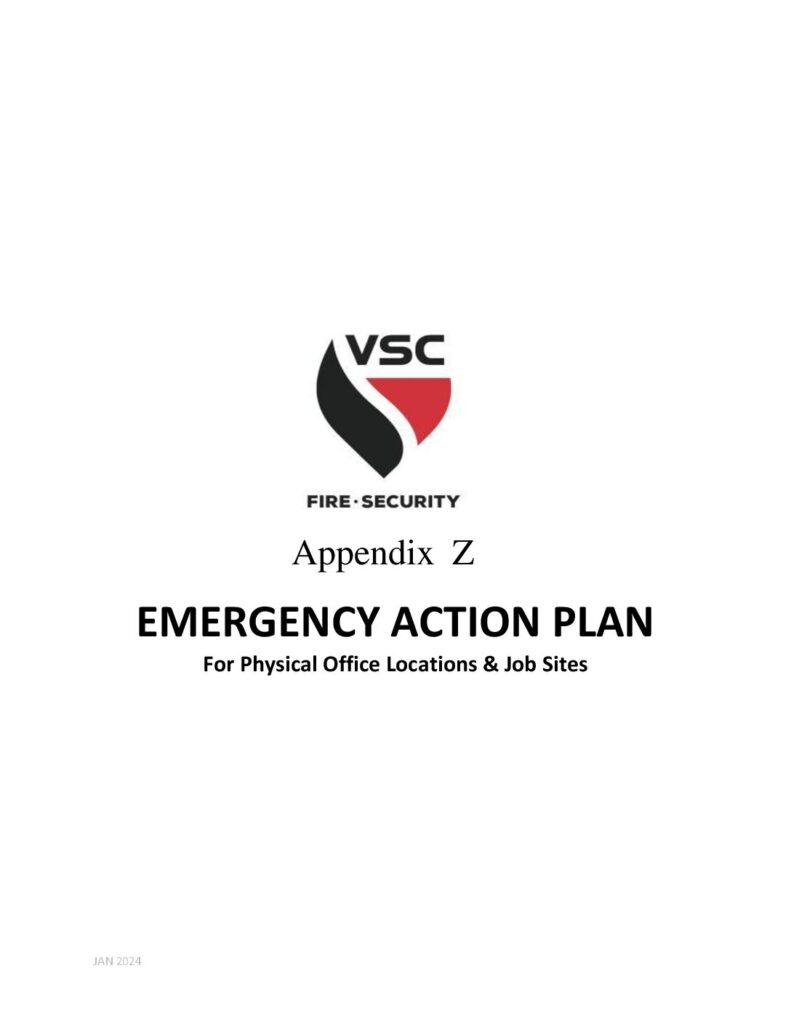 Appendix Z. Emergency Action Plan