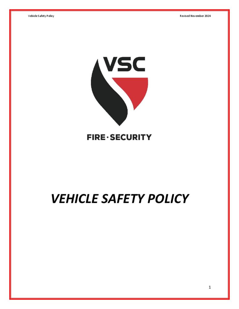 Vehicle Safety Policy